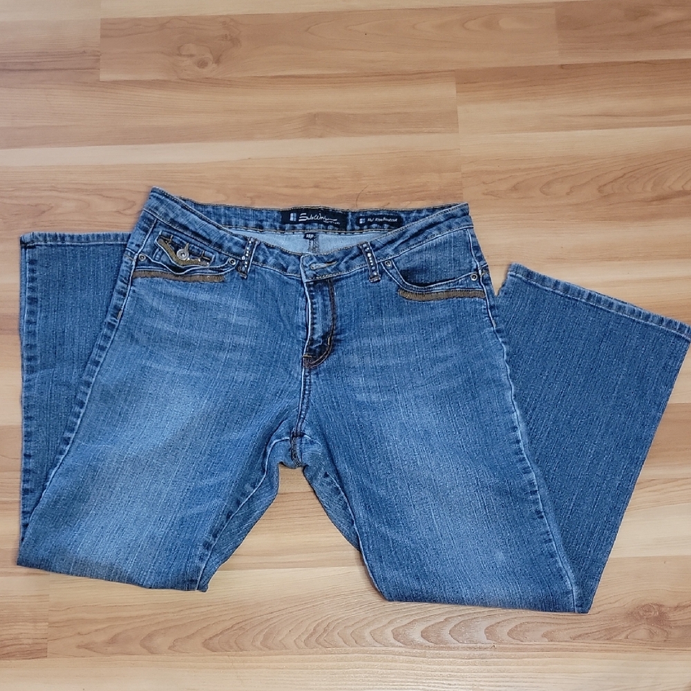 Salt Water NYC - Women's Mid-Rise Blue Bootcut Jeans Sz 14P